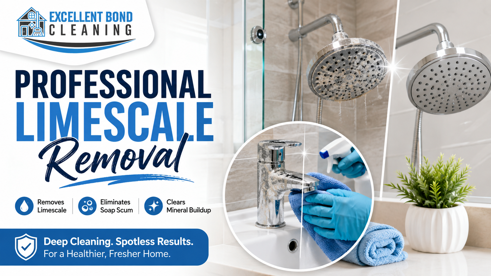How Professional Cleaners Remove Limescale, Soap Scum, and Mineral Buildup